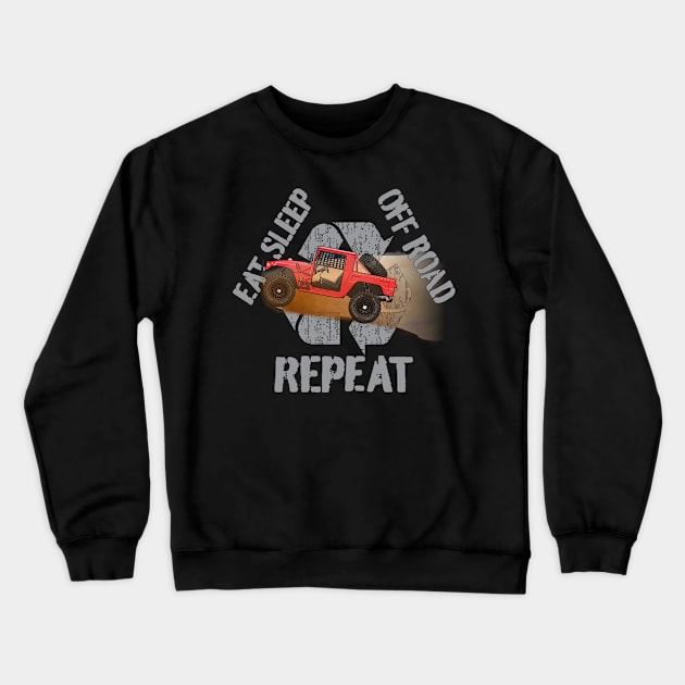 Eat Sleep Repeat Crewneck Sweatshirt by JRCustoms44